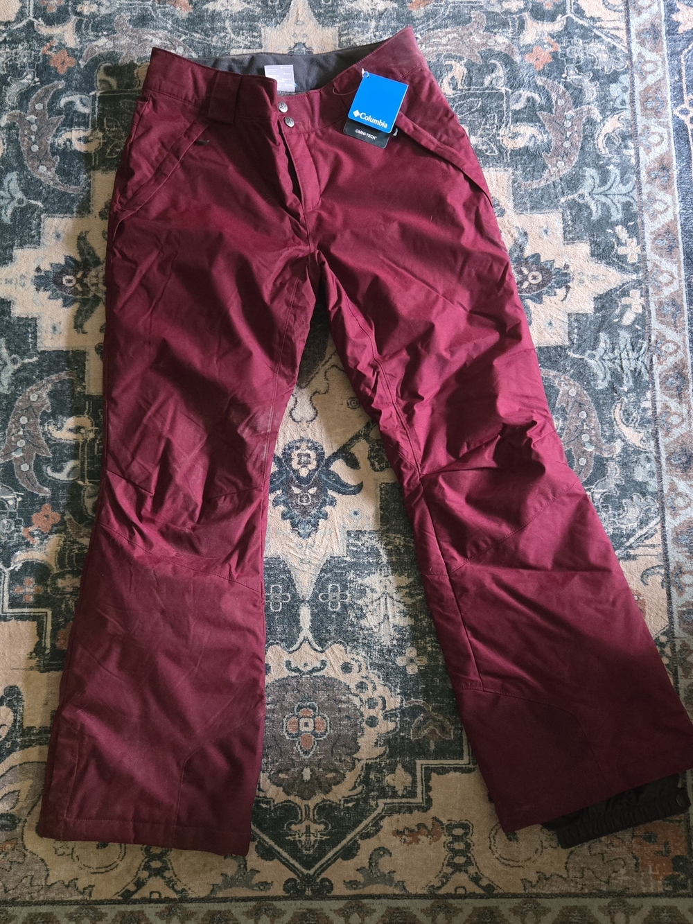 Columbia Bugaboo Omni-Tech pants Women's Burgundy Ski Pants NWT